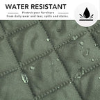Easy-Going Sectional Couch Covers for Dogs L Shape Sofa Cover Reversible Sofa Slipcover Chaise Lounge Cover Furniture Protector Cover for Pets Dog Cat (42 x 68 inches, Greyish Green/Greyish Green)