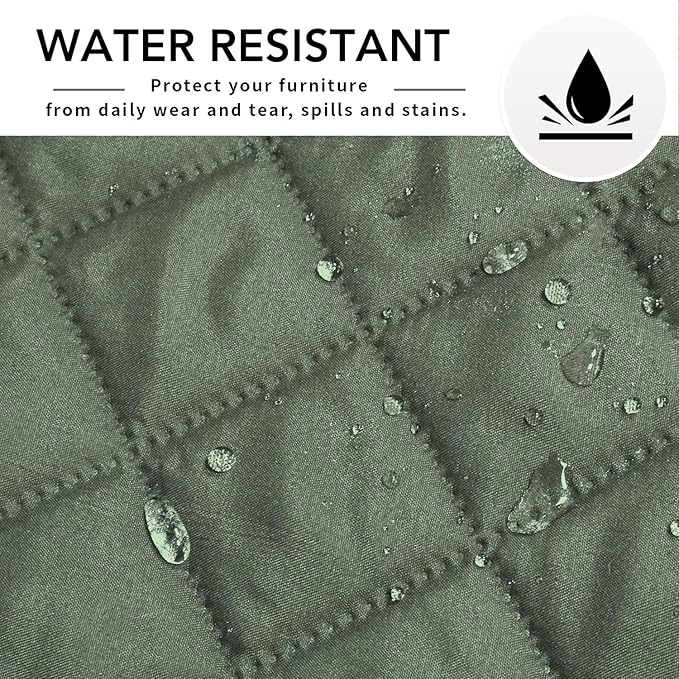 Easy-Going Sectional Couch Covers for Dogs L Shape Sofa Cover Reversible Sofa Slipcover Chaise Lounge Cover Furniture Protector Cover for Pets Dog Cat (42 x 68 inches, Greyish Green/Greyish Green)