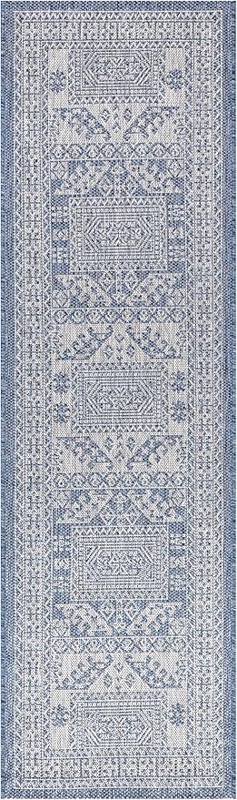 Keen Home Design Terrace Outdoor Runner Rug - 2x8 Washable Indoor/Outdoor Rug for Patio, Kitchen, Balcony, Beach, Garden, Deck and Porch, Size: 2'2"x7'7"