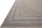 Loloi Amber Lewis Topanga Collection TOP-05 Natural/Teal 7'-10" x 10' Indoor/Outdoor Area Rug