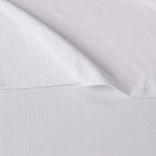 Amazon Basics 4 Piece Bed Sheet Set, 100% Cotton Jersey, Includes Super Soft, Flat and Fitted Sheets, Pillowcase, Full, White, Solid