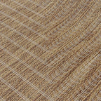 Adiva Rugs Outdoor Indoor Area Rug, Weather Resistant, Easy to Clean, Stain Resistant Floor Mat for Dining Room, Backyard, Deck, Patio (Wooden, 6' x 9')