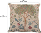 Charlotte Home Furnishings Decorative Tapestry Pillow Cover 19x19 in, Beige Kelmscott Couch Throw Pillow Cover, French Country Square Cushion Cases for Bed Room Home Decor, Soft Cotton Jacquard Woven