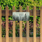 Welcome Winter Hanging Wooden Signs 12x6, Pine Tree Decor, Winter Door Decorations, Winter Door Sign, Snowflake Pine Trees Birds Home Room Office Hanging Wall Decor