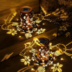 Solar Lanterns Outdoor Waterproof, Hummingbird Birthday Gifts for Women Men, Hanging Solar Lantern for Yard, Patio, Porch, Backyard, Landscape, Garden Decor