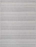 Stripe Outdoor Rug 9x12 Washable Outside Carpet for Indoor Patio Porch Waterproof Easy Cleaning Non Shedding Area Rugs Gray 9 x 12