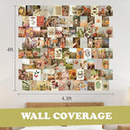 Artivo Aesthetic Wall Collage - Cottagecore Nature Boho Designs, for Teen Girls' Bedrooms - 100 Posters, 4x6 Inch, Photos Collection