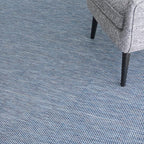 Nourison Positano Indoor-Outdoor Navy Blue 8' x 10' Area Rug, Easy Cleaning, Non Shedding, Bed Room, Living Room, Dining Room, Backyard, Deck, Patio (8x10)