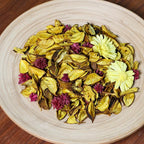 Yellow Potpourri Bags,Lemon Scented Potpourri Bowl Filler,Decorative Dried Flowers, Home Fragrance Sachet of Petal, Bathroom Vase Decor -Mini