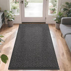 COSY HOMEER-Door-Mat 36"x60" Non Slip Absorbent Entryway Rugs Dirt Trapper Doormats Washable Entrance Mats Low Pile Welcome Floor Mat for Front Back Door and Entry Mats,Dark Grey