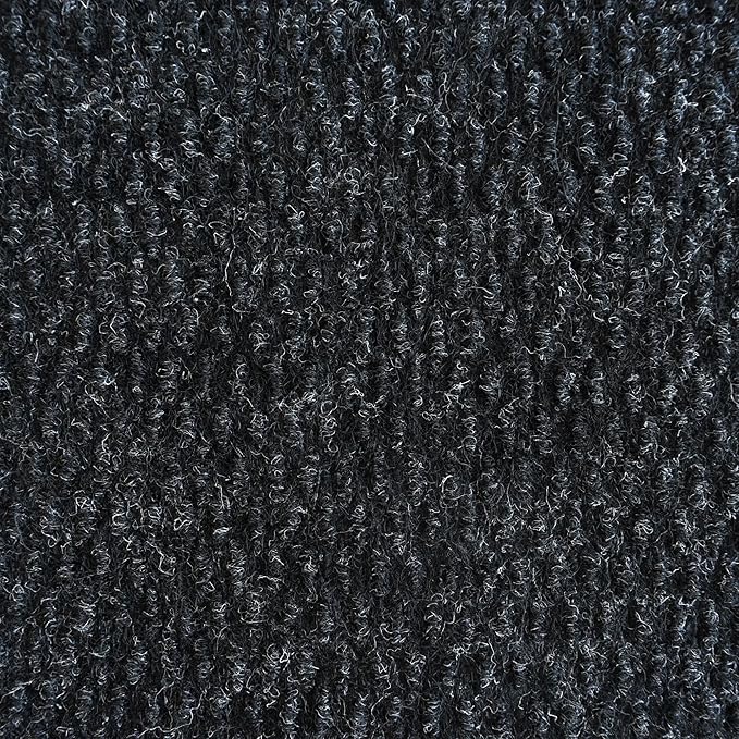 iCustomRug Hallway Runner Rug – 3x10ft Black, Indoor/Outdoor, Non-Slip Rubber Backing, Low-Profile All-Weather Carpet, Non-Shedding & Easy Care, Entryway Mat Ideal for High Traffic Areas