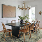 GENIMO Machine Washable 8x10 Area Rugs for Living Room, Non Slip Vintage Rugs, Low Pile Lightweight Chenille Print Rug for Bedroom, Dining Room, Home Office, Tawny Sage