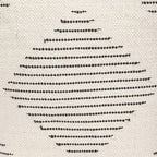 REDEARTH · UNSTUFFED Pouf Ottoman Cover Textured Boho Storage Square Home Decor Poof Pouffe Space Saver Footrest for Living Room, Bedroom, Nursery, Kidsroom; 100% Cotton (18"x18"x18"; Black)