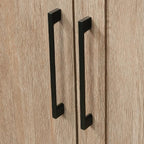 HomePlus Kitchen Pantry Storage Cabinet with Adjustable Shelves, Laundry Bathroom Storage Cabinet, Brushed Oak Finish