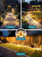 Solar Lights Outdoor Waterproof,4 Pack Bronze Pathway Lights with 10-40 LM Dimmable Glass and Metal, Solar Powered Garden Fall Decor for Yard,Patio,Pathway,Driveway(Warm White)