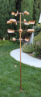 Stanwood Wind Sculpture Kinetic Copper Wind Sculpture - Quaking Aspen