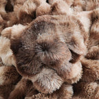 UKELER Ultra Soft Throw Blanket 50''x60'', Brown Fluffy Blankets & Throws Faux Fur Blanket for Couch, Bed, Sofa Cozy Plush Warm Thick Velvet Blanket for Women, Men