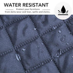 Easy-Going Sofa Slipcover L Shape Sofa Cover Sectional Couch Cover Furniture Protector Mat for Pets Dog Cat (Small,Dark Blue/Dark Blue)