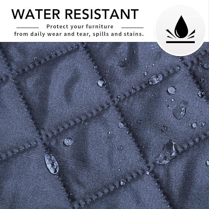 Easy-Going Sofa Slipcover L Shape Sofa Cover Sectional Couch Cover Furniture Protector Mat for Pets Dog Cat (Small,Dark Blue/Dark Blue)