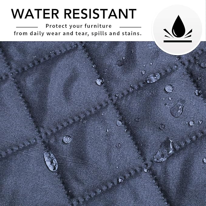 Easy-Going Sectional Couch Covers for Dogs L Shape Sofa Cover Reversible Sofa Slipcover Chaise Lounge Cover Furniture Protector Cover for Pets Dog Cat (42 x 52 inches, DarkBlue/DarkBlue)