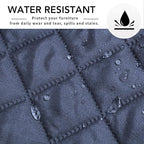 Easy-Going Sectional Couch Covers for Dogs L Shape Sofa Cover Reversible Sofa Slipcover Chaise Lounge Cover Furniture Protector Cover for Pets Dog Cat (42 x 52 inches, DarkBlue/DarkBlue)