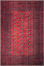 Keen Home Design 9x12 Rug - Machine Washable Area Rug with Non-Slip Backing, Ideal for Living Room, Dining Room, Bedroom - Vintage, Easy Clean, Durable, Low Pile Rug - (9' x 12')