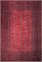 Keen Home Design 5x7 Rug - Machine Washable Area Rug with Non-Slip Backing, Ideal for Living Room, Dining Room, Bedroom - Vintage, Easy Clean, Durable, Low Pile Rug - (5' x 7')