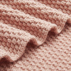 Amazon Basics Chunky Cable Knit Throw Blanket for Couch, Sofa, Bed, Lightweight Soft Cozy, Dusty Rose, 50"x 60"