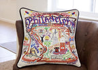 Catstudio Philadelphia Embroidered Decorative Throw Pillow