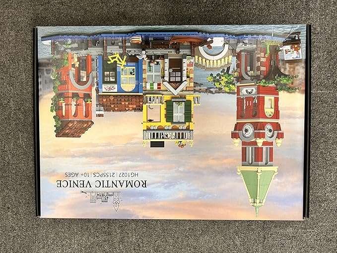 Venice Main Street Building Set for Adults, 2155 PCS City Riverside House Building Block Kit with Light Flower Shop Pizzeria, Home Decor Architecture Brick Model Women Men Teen Girl 12+