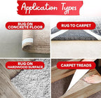 XFasten Double Sided Carpet Tape for Area Rugs, 3 Inch x 20 Yards – Heavy Duty Anti Slip Rug Grip Tape, Works as Rug Gripper, Residue Free, Wood Safe, Easy Removal for Hardwood and Laminate Floor