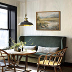 Floating Framed Canvas Wall Art, Vintage Mallard Duck Oil Paintings Print, Countryside Art Wildlife Nature Pond Wall Decor for Living Room, Bedroom, Office, Rustic Decor 12x16 inch