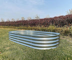 9' x 3' Metal Oval Raised Garden Bed Planter (2 PK)