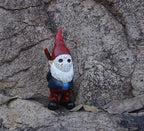 Horror Garden Gnome Decor - 5.5" Halloween Outdoor Statue, Spooky Valentines Gifts & Creepmas Collectible (Weatherproof Resin)