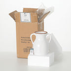 Sullivans Modern Vase with Handles, Modern Home Decor, Flower Vase, Ceramic Vases for Your Living Room, Home Office, and Kitchen, Minimalist Shelf Decor, Vases for Real or Fake Flowers (CM3125) White