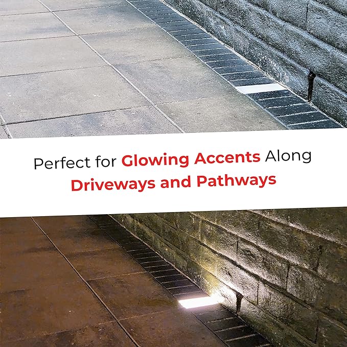 LUMENGY Paver Light 4×8 Inch (3.93 inch X 7.87 inch), 2700K Brick Lighting for Pavers, Driveway, Pathway Patio, & Garden, 12V Waterproof IP67, Drive-Over Rated