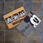 Gertmenian Disney Mouse Doormat Rug Front Door Coir Mat Indoor Outdoor Entryway Carpet, 2-Pack 20x34, Retro Mickey Home/Welcome