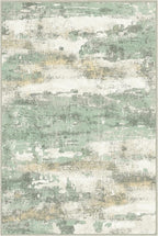 29"x17" Rugs for Entryway Entrance Kitchen Bathroom, Machine Washable Modern Abstract Soft Area Rug, Low Pile Indoor Floor Carpet with Non Slip Backing, Light Green