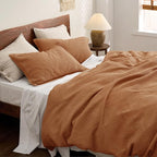 Bedsure Cotton Duvet Cover Queen - 100% Cotton Waffle Weave Hazel Duvet Cover Queen Size, GentleSoft™ and Breathable Bedding Set for All Season, 3 Pieces, 90"x90"