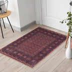 Keen Home Design 2x3 Rug - Machine Washable Entry Rug with Non-Slip Backing, Ideal for Enteryway, Kitchen, Bathroom, Laundry Room - Vintage, Easy Clean, Durable, Low Pile Rug - (2' x 3')