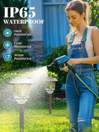 Solar Lights Outdoor Waterproof,4 Pack Bronze Pathway Lights with 10-40 LM Dimmable Glass and Metal, Solar Powered Garden Fall Decor for Yard,Patio,Pathway,Driveway(Warm White)