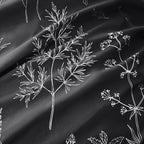 Love's cabin Black Queen Comforter Set - Queen Size Comforter Set, 3 Pieces Cute Floral Bedding Sets for All Seasons,1 Soft Reversible Botanical Flowers Comforter and 2 Pillow Shams