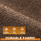 Mibao Front Door Mat, Dirt Trapper Welcome Mat for Outdoor Indoor, Non-Slip Waterproof Doormat, Durable Machine Washable Low Profile Entry Rug for Back Door Outside Patio Porch, 36" x 24", Brown