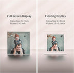 Acrylic Mini Frames 2x2, 3 Pack, Small Frame 2x2 for Tickets, Clear Picture Frame Small Tips Holder