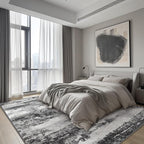 Area Rugs 8x10 for Living Room Bedroom Machine Washable Modern Abstract Soft Dark Large Rugs with Non Slip Backing, Floor Carpet for Dining Room