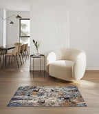 Keen Home Design Area Rugs - 3x5 Non-Shedding, Abstract Rugs for Kitchen, Living Room, Bedroom, Dining Room, Entryway - Size: 3' x 5', Multi