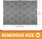 Cosyearn Door Mat, Front Door Mat, 46x35, Welcome Mats for Entryway,Garage,High Traffic Areas, Jumbo Size, Doormat Entrance, Waterproof Mat, Easy Clean, Outdoor Indoor Floor Mat,Non Slip (Grey)