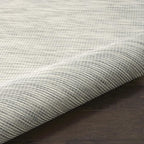 Nourison Positano Indoor/Outdoor Light Grey 2'2" x 10' Area Rug, Easy Cleaning, Non Shedding, Bed Room, Living Room, Dining Room, Backyard, Deck, Patio (2x10)