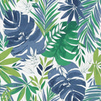 LVTXIII Outdoor/Indoor Round Inflatable Ottoman, All Weather Patio Footstool, Portable Footrest Seat for Patio Garden, Camping or Home, 21"x21"x9", Islamorada Blue Green