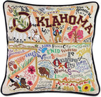 Catstudio Oklahoma Embroidered Decorative Throw Pillow